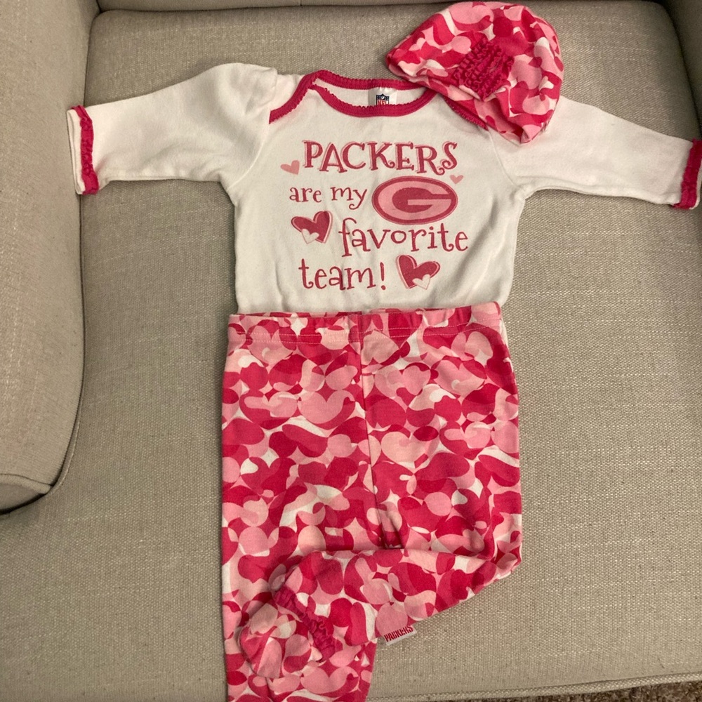 NFL Green Bay Packers 3-PC set for Baby Girl